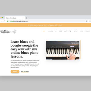 Learn piano blues